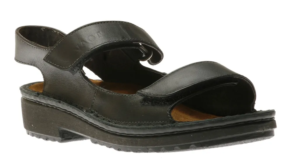 Karenna Black Leather Sandal