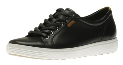 Men's Soft 7 Black Leather Lace-Up Sneaker