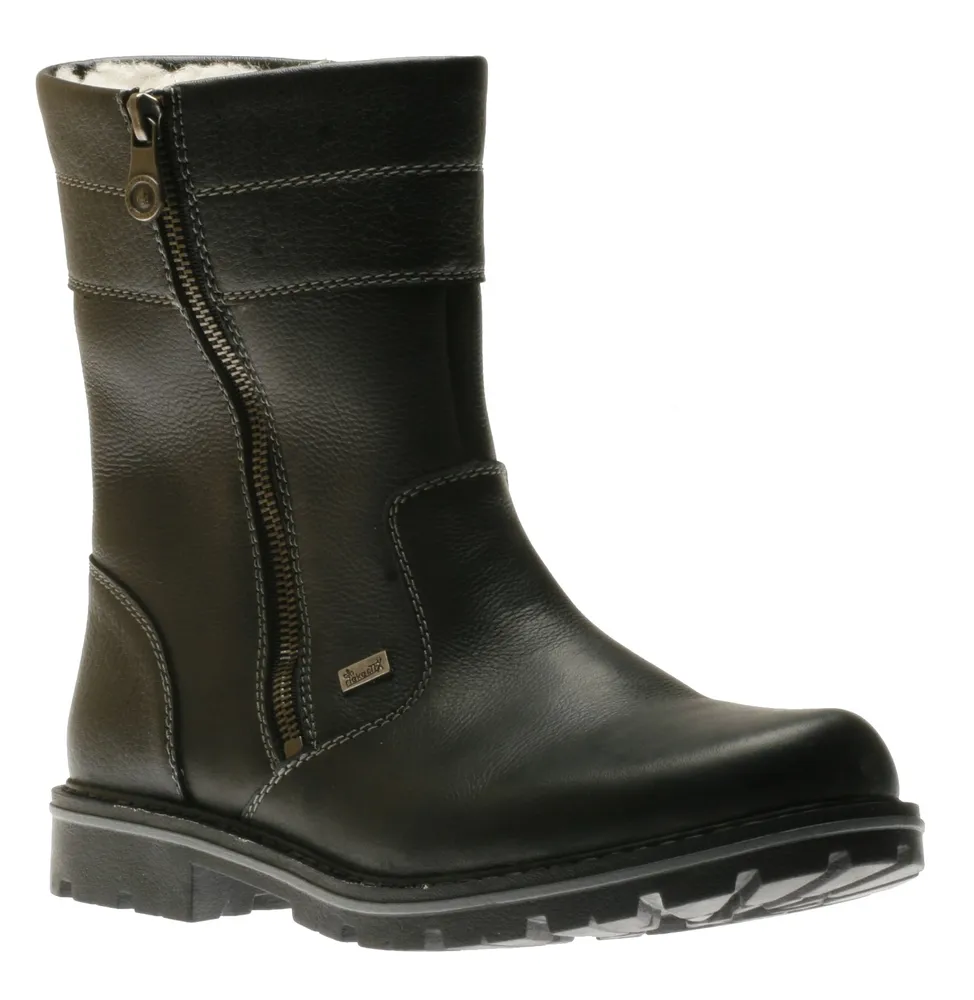 Michigan Black Water-Resistant Winter Boot