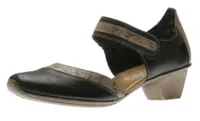 Cristalli Black Snakeskin Mary Jane Sandal