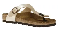 Gizeh Birko-Flor Graceful Pearl White Thong Sandal