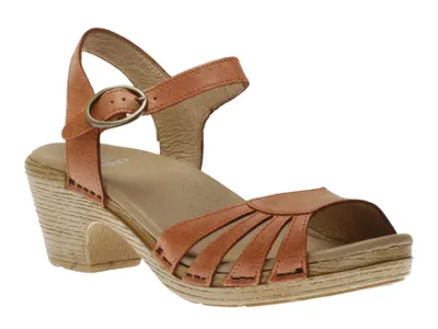 Marlow Orange Leather Sandal