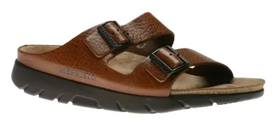 Zonder Desert Brown Leather Slide Sandal