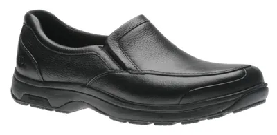 Battery Black Leather Slip-On Shoe