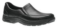 Battery Black Leather Slip-On Shoe