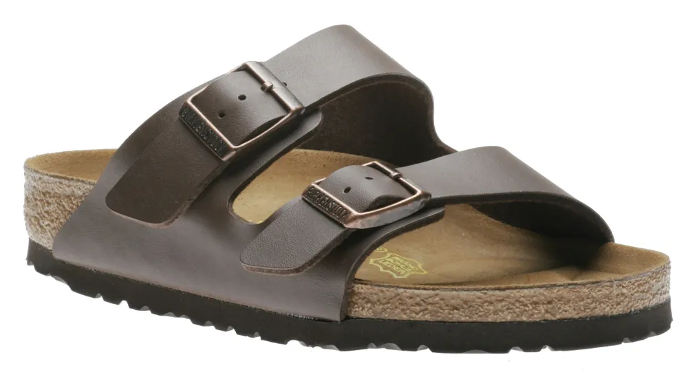 Arizona Birko-Flor Dark Brown Slide Sandal