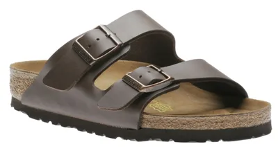 Arizona Birko-Flor Dark Brown Slide Sandal