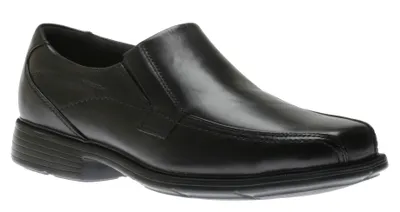 Dillon Black Leather Slip-On Dress Shoe