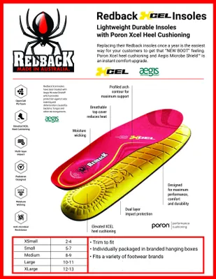 Redback Xcel Insole