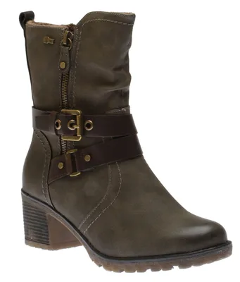 R5028 Zip Boot Khaki