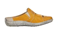 Massa Yellow Leather Slip-On Mule