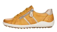 Odeon Yellow Leather Lace-Up Sneaker