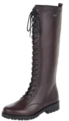 Cristallino Red Lace-Up Riding Boot