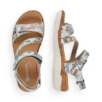 Soft Loose White Multicolour Sandal