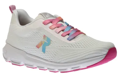 Sportec10 White Rainbow Lace-Up Sneaker