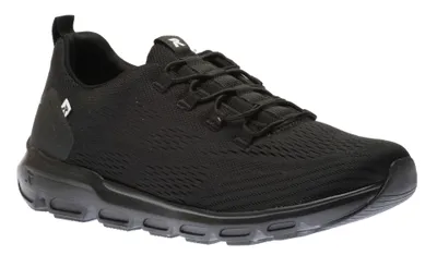 Sportec12 Black Slip-On Bungee Sneaker