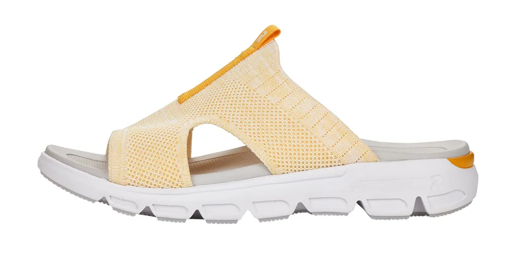 Knitup181 Pastel Yellow Slide Sandal