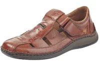 Clarino Brown Leather Fisherman Sandal