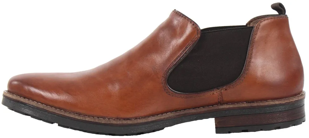 Clermont Tan Brown Leather Slip-On Chelsea Ankle Boot