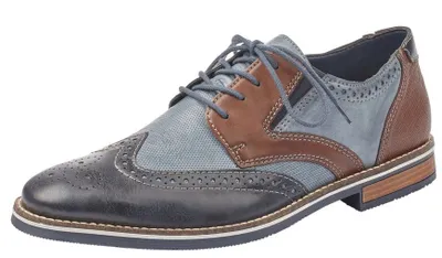 Bakersfield Blue Brown Brogue Dress Shoe