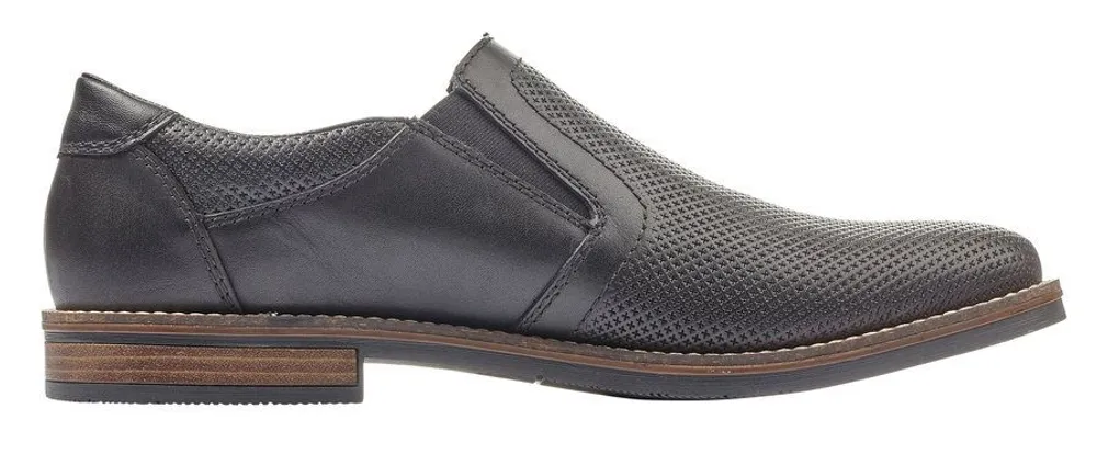 Clarino Black Leather Loafer