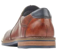 Clarino Brown Leather Slip-On Dress Shoe