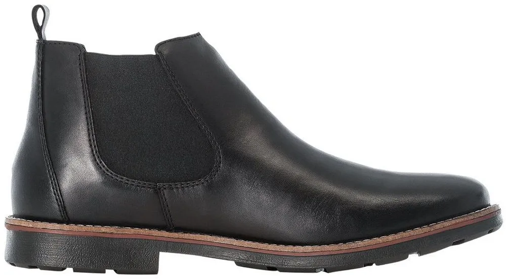 Clarino Black Leather Chelsea Boot