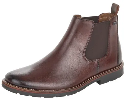 Clarino Dark Brown Leather Chelsea Boot