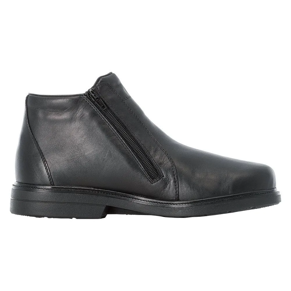 Robin Black Leather Ankle Boot