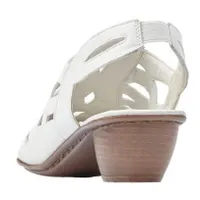 Massa White Leather Sandal