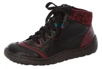 Massa Black Wine Lace-Up Ankle Sneaker