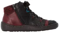 Massa Black Wine Lace-Up Ankle Sneaker