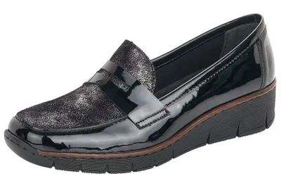 Softlack Black Patent Slip-On Loafer