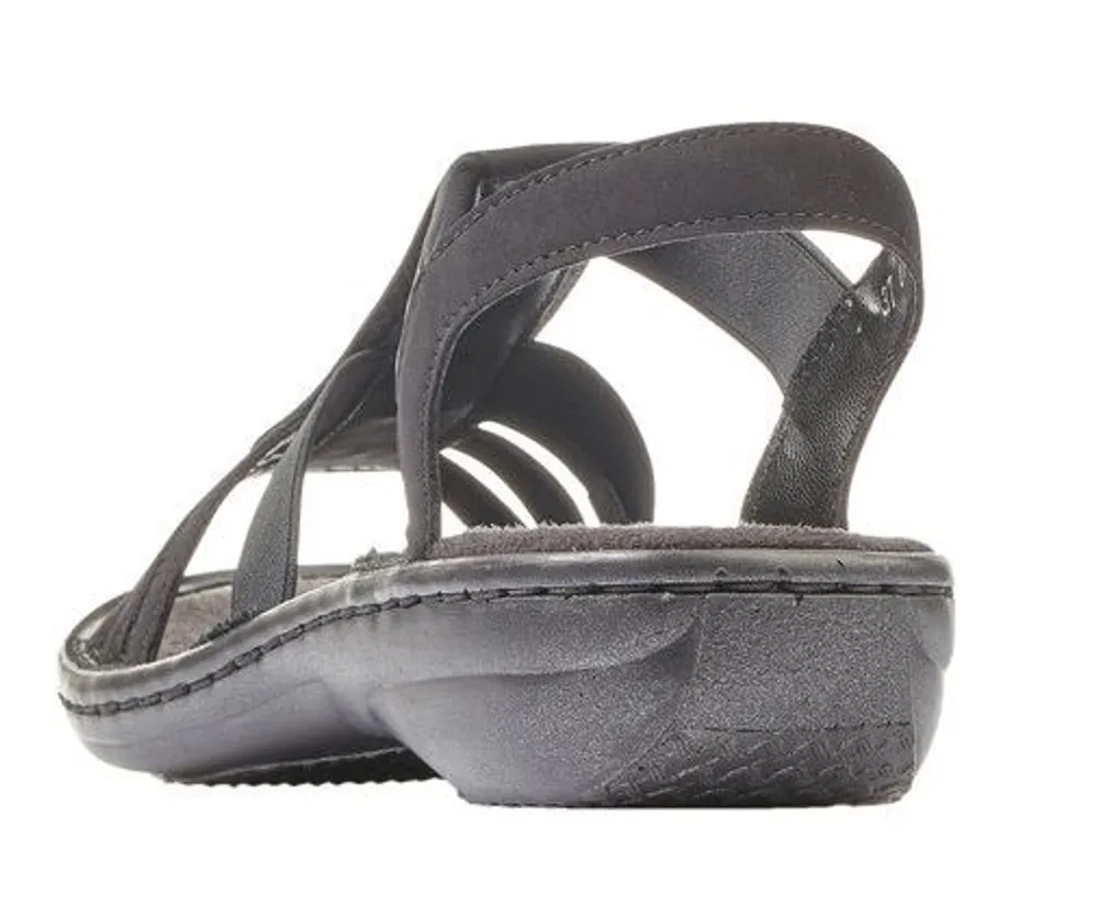 Morokko Black Strappy Sandal