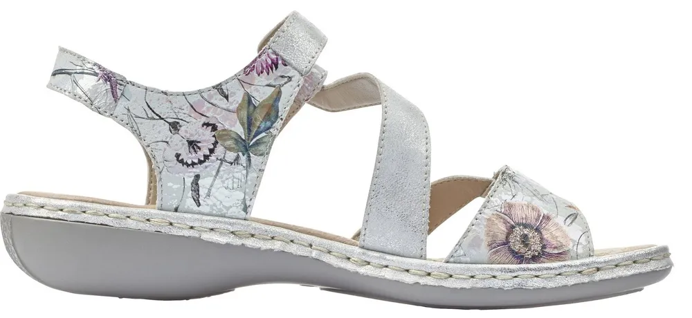 Space White Ice Floral Sandal