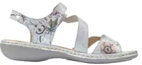 Space White Ice Floral Sandal