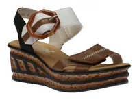 Eagle Three-Tone Wedge Sandal