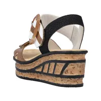 Eagle Three-Tone Wedge Sandal