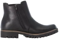 Cristallino Black Leather Chelsea Boot