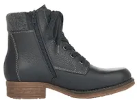 Michigan Black Leather Water-Resistant Ankle Boot