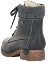 Michigan Black Leather Water-Resistant Ankle Boot