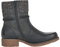 Eagle Black Grey Knit Ankle Boot