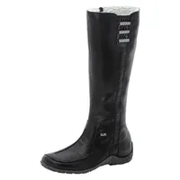 Greece Black Tall Winter Boot