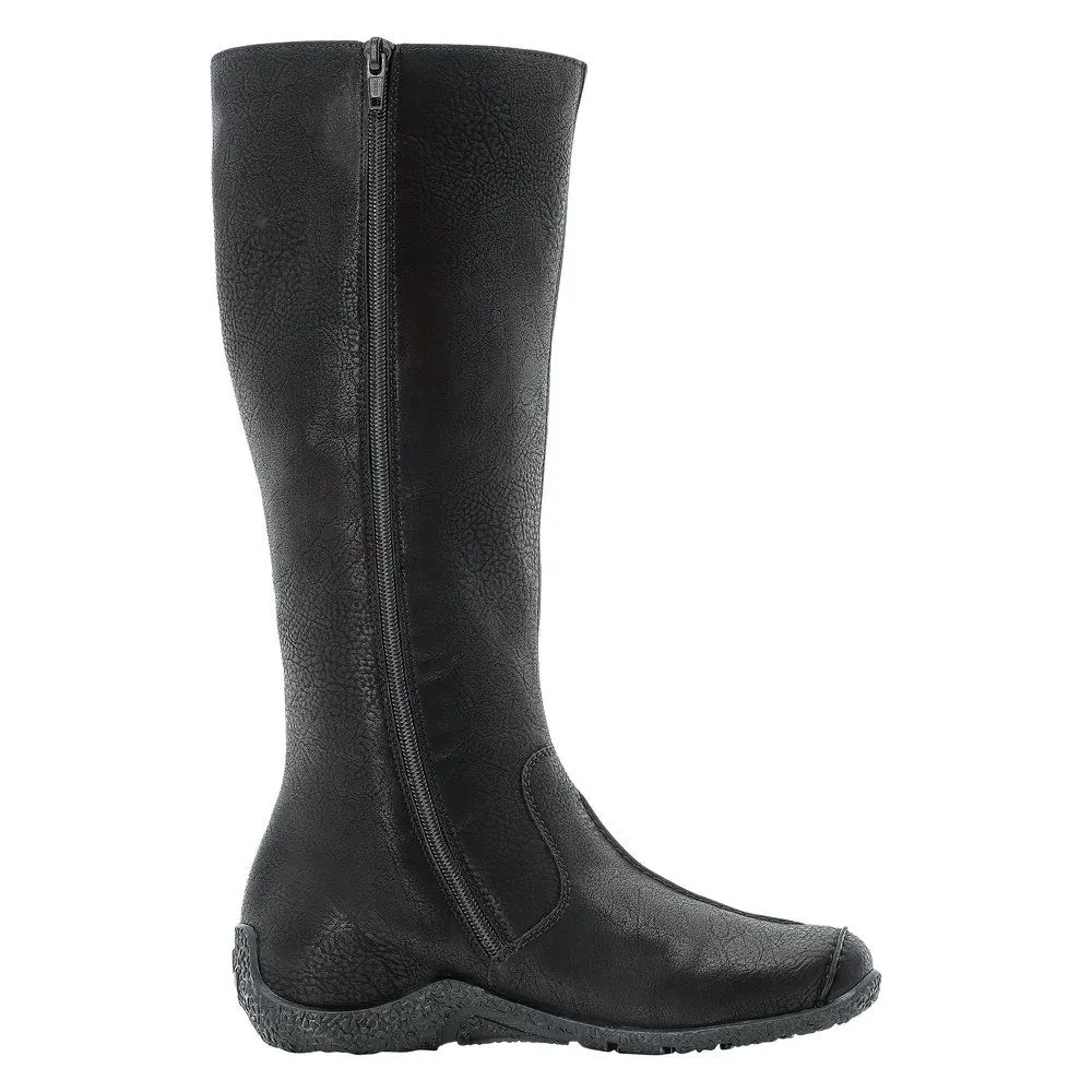 Greece Black Tall Winter Boot