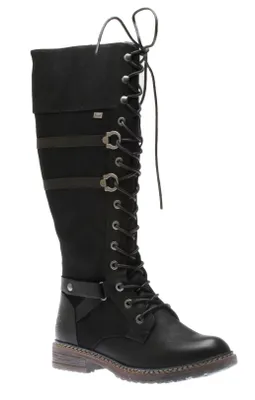 Eaton Black Tall Boot