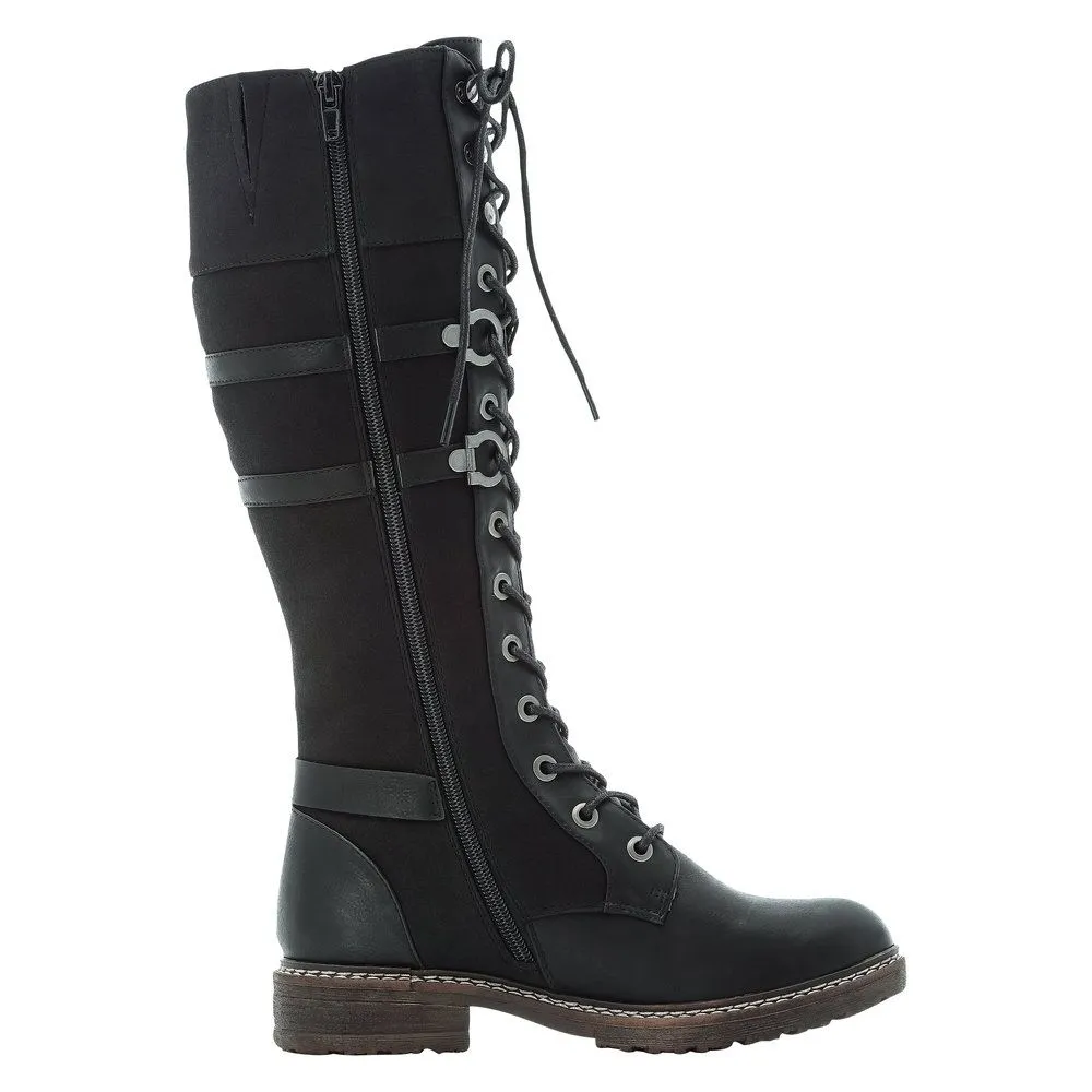 Eaton Black Tall Boot