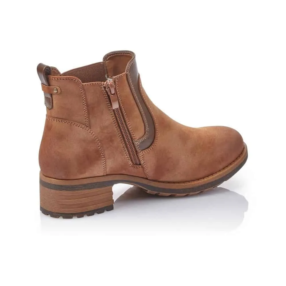 Newa Brown Chelsea Ankle Boot