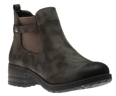 Newa Dark Grey Strap Chelsea Ankle Boot