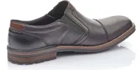 Clarino Black Leather Water- Resistant Slip-On Dress Shoe