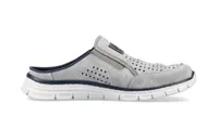 Dollaro Grey Perforated Athletic Slip-On Mule